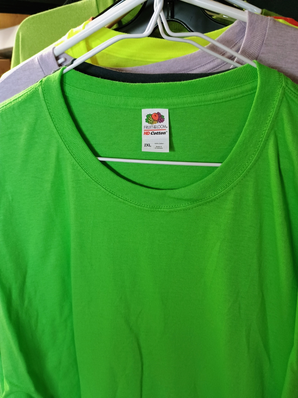 5 Assorted Solid Color Crewneck Tees - Pastel & Bright Pack #2 Bin 22 - Picture 11 of 16